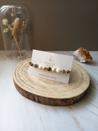 Armband mit Mondstein & Achat