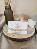 Armband mit Rosenquarz & Citrin