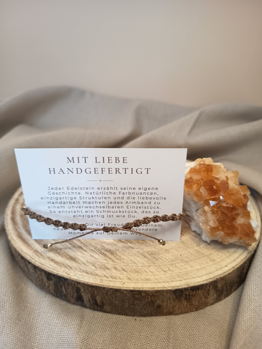 Armband mit Tigerauge & Citrin