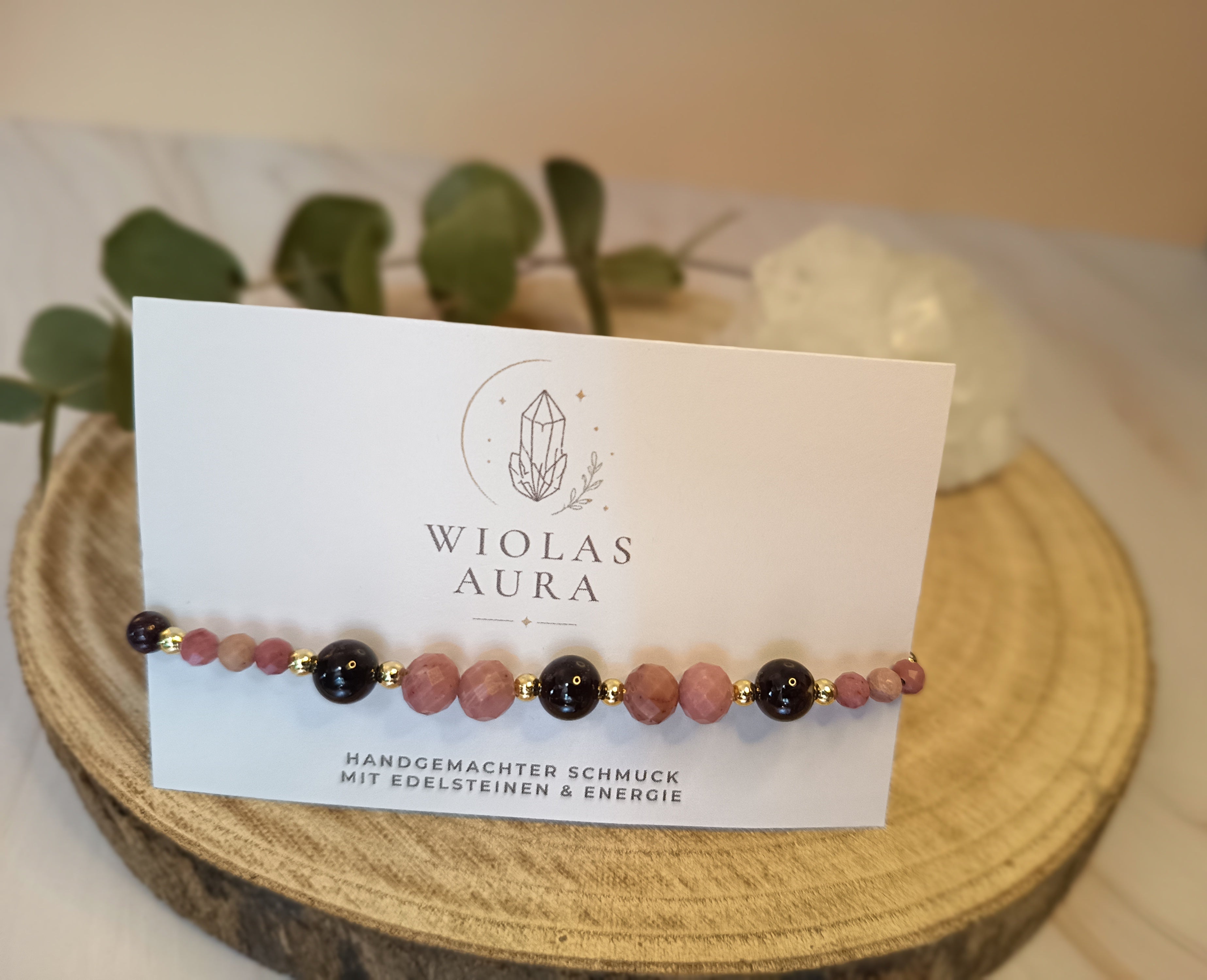 Armband mit Rhodonit & Granat