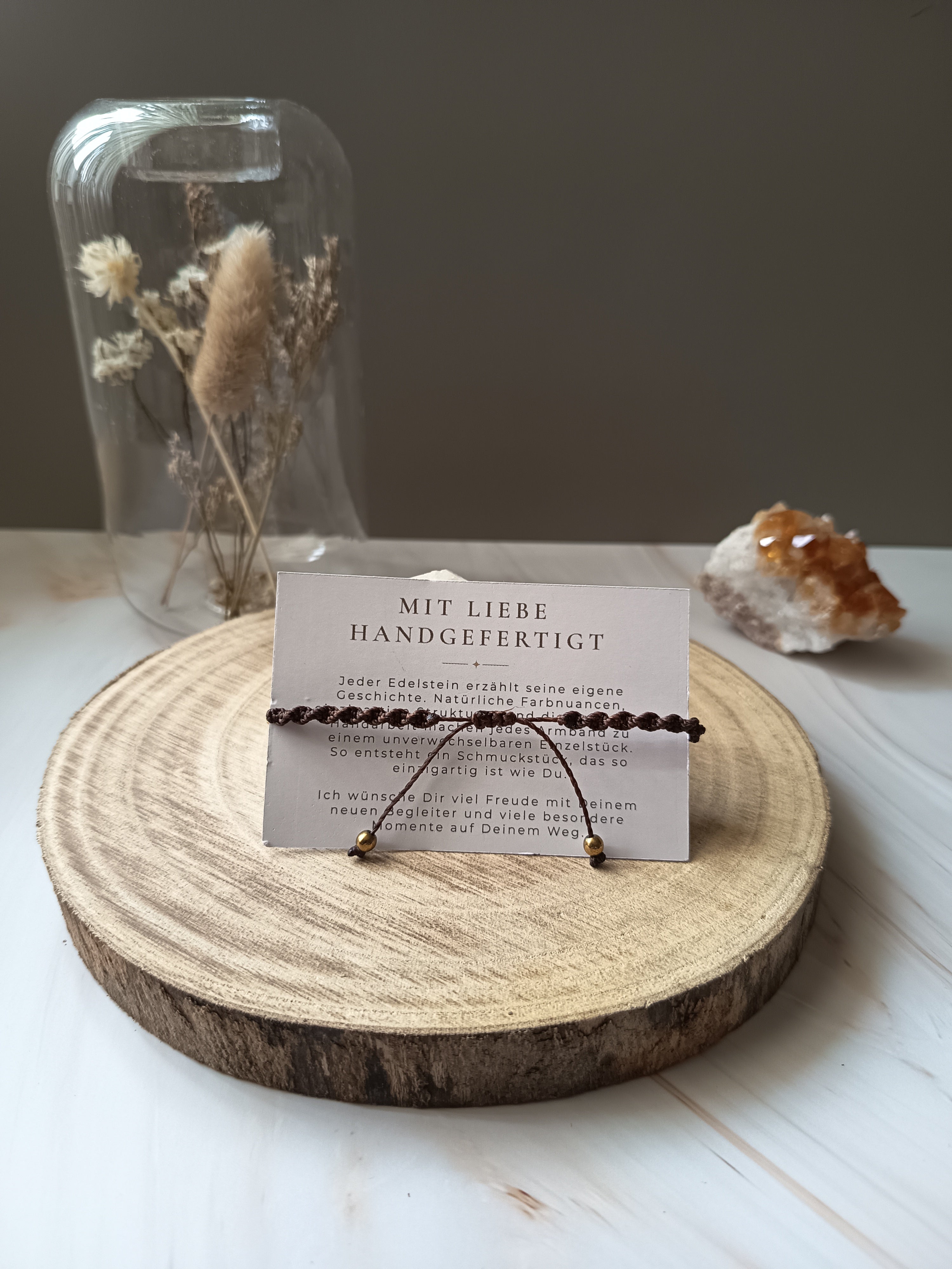 Armband mit Mondstein & Achat