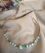 Halskette Choker mit Larimar