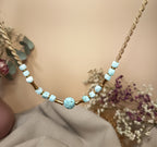 Halskette Choker mit Larimar
