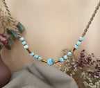 Halskette Choker mit Larimar